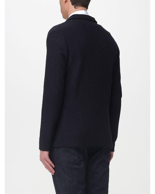 Manuel Ritz Blue Double-Breasted Blazer for men
