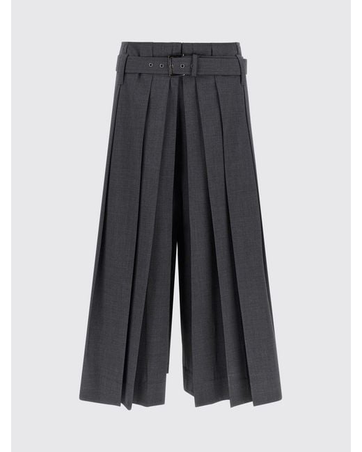 Brunello Cucinelli Black Cropped Wide-Leg Pleated Wool Trousers