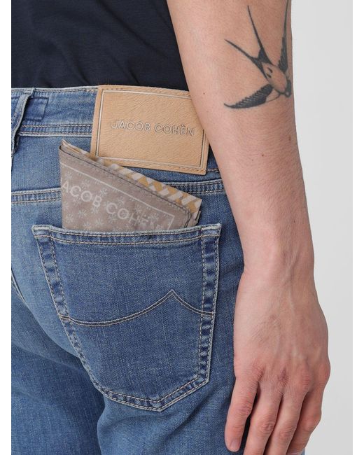 Jacob Cohen Blue Stretch Denim Slim Fit Jeans for men