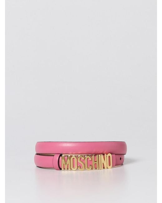 Cinturón Mujer Moschino Couture de color Pink