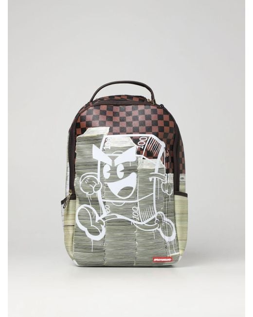 Sprayground Gray Travel Bag for men