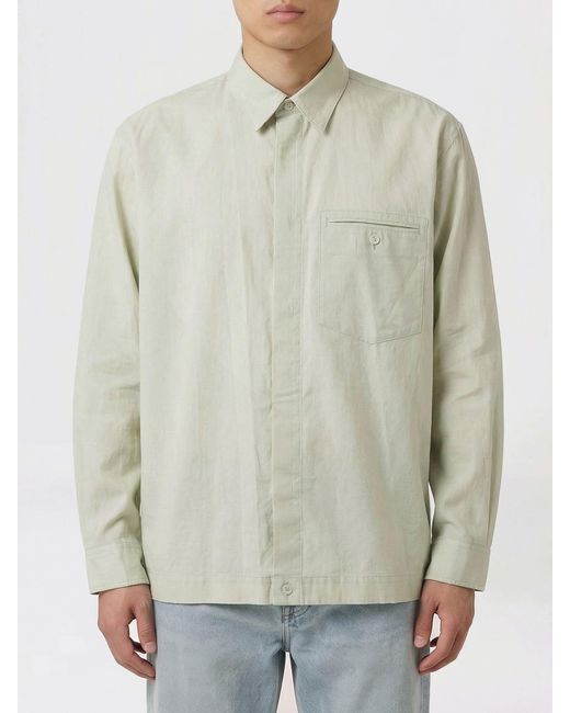 Homme Plissé Issey Miyake Green Cotton Shirt for men