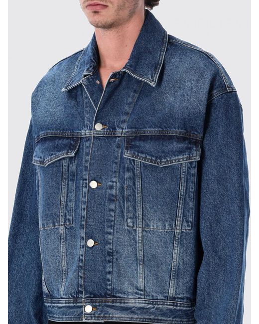 Studio Nicholson Blue Cotton Jacket for men