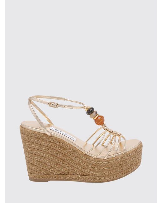 Jimmy Choo Natural Wedge Shoes