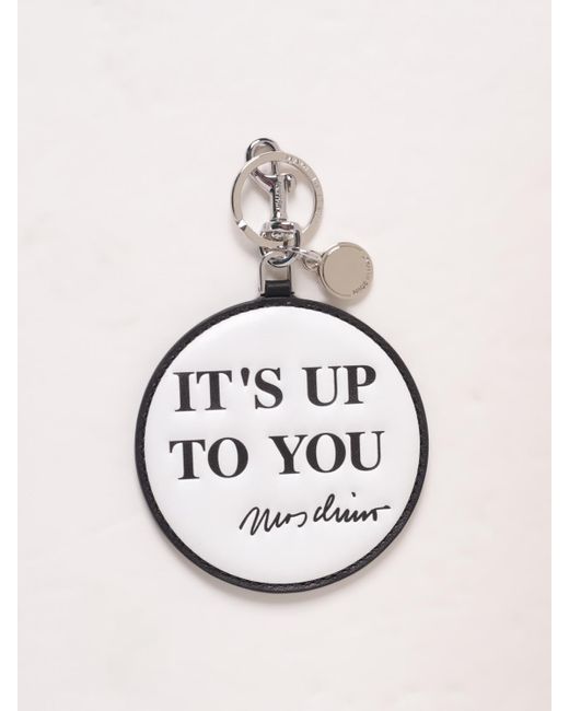 Portachiavi It's Up To You di Moschino Couture in Natural