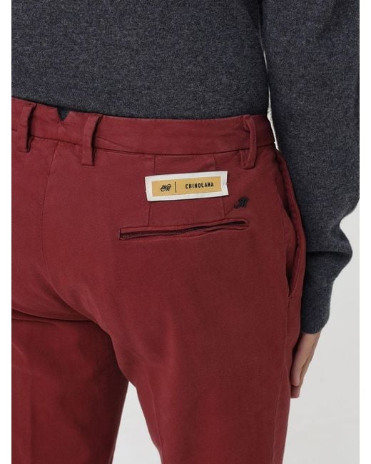 Mason's Red Trousers for men