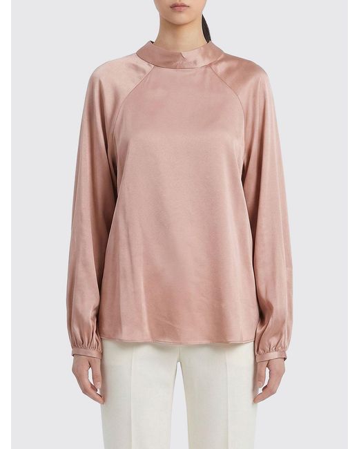 Semicouture Pink Satin Blouse