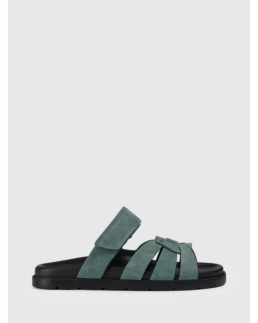 Doucal's Green Suede Sandals