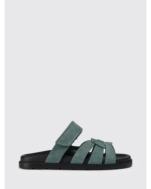 Doucal's Green Suede Sandals