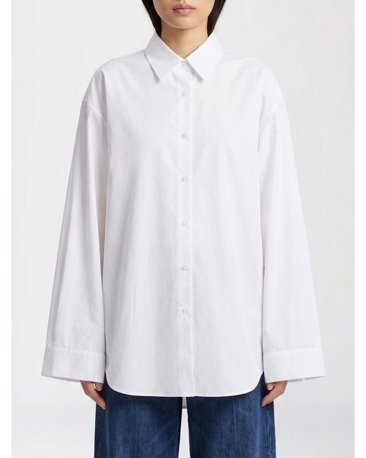 Frankie Shop White Organic Cotton Shirt