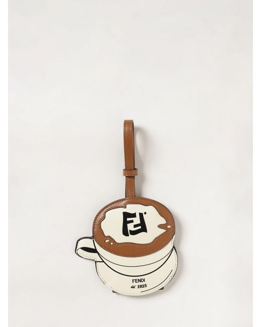 Fendi Natural Keyring for men
