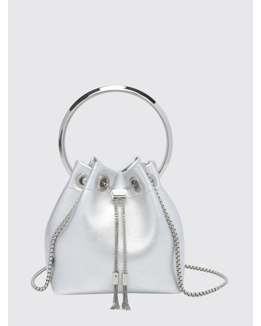 Jimmy Choo White Bon Bon Mini Bag