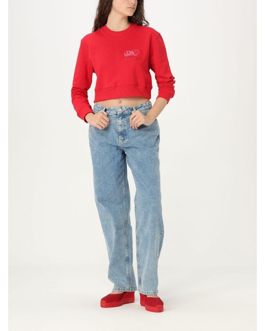 Moschino Jeans Red Sweatshirt