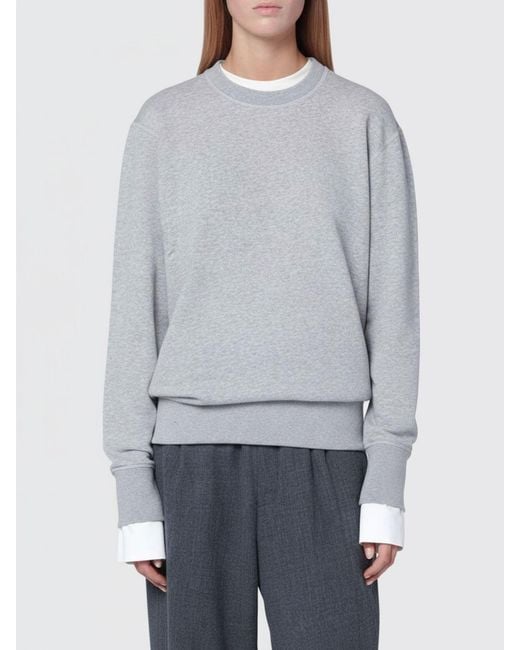 DARKPARK Gray Cashmere And Cotton Crew Neck Pullover