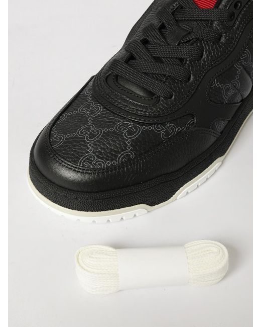 Gucci Black Re-Web Sneakers for men