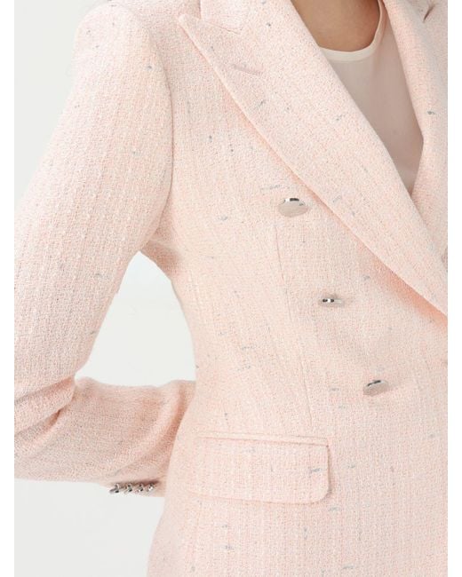 ジャケット TAGLIATORE PINK BLAZER Tagliatore Pink linen double-breasted jacket | TheDoubleF
