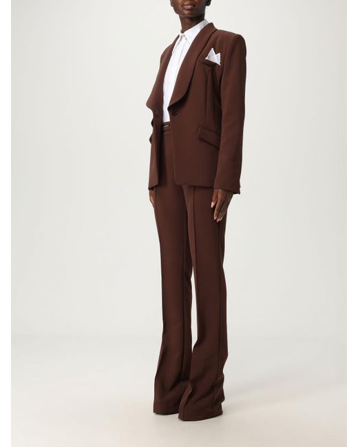 Tailleur A Monopetto di Elisabetta Franchi in Brown