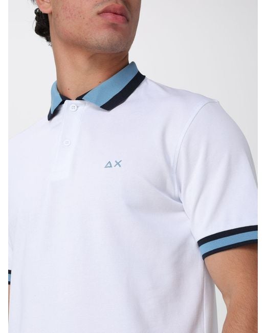 Sun 68 White T-Shirt for men