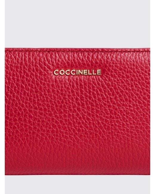 Coccinelle Metallic Soft Hammered Leather Wallet