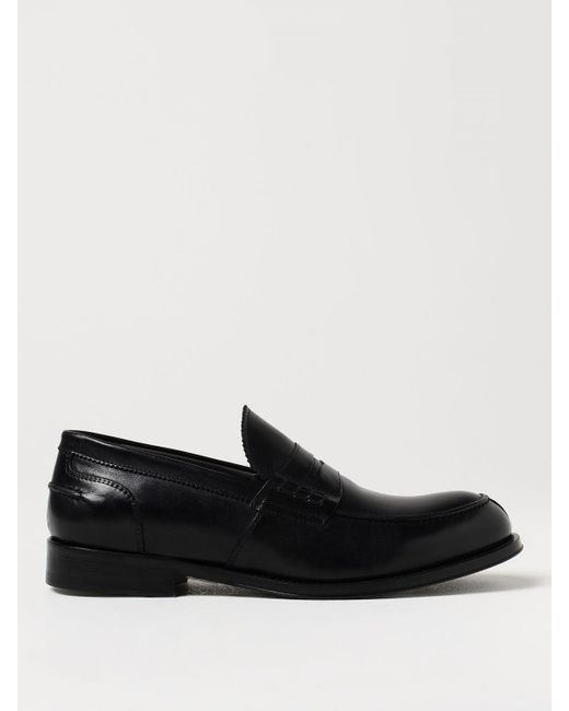 Corneliani Black Loafers for men