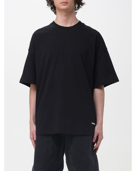 Carhartt Black Cotton T-Shirt With Logo for men