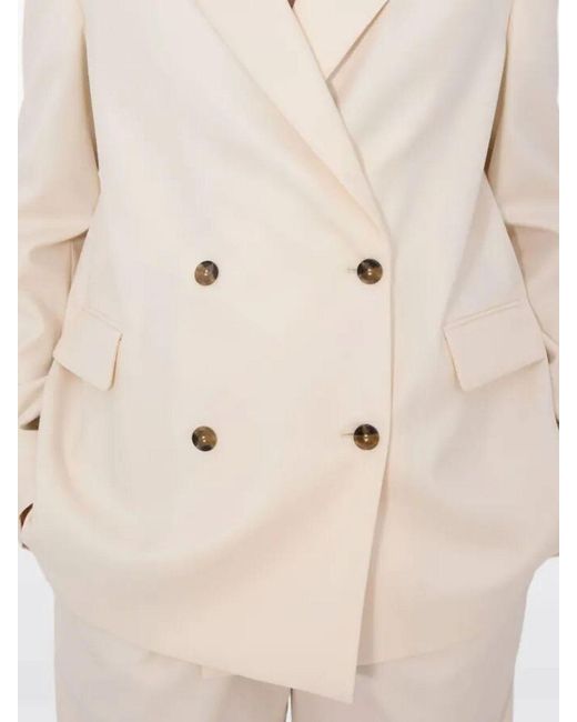 Loulou de Saison Natural Virgin Wool Double-Breasted Blazer