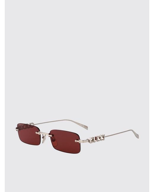 Gucci White Gg1808S Metal Sunglasses for men