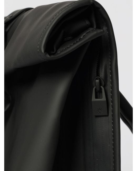 Rains Black Backpack for men