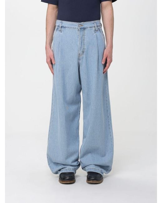 Dries Van Noten Blue Wide Leg Jeans for men