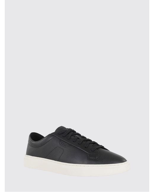Boss White Leather Sneakers for men