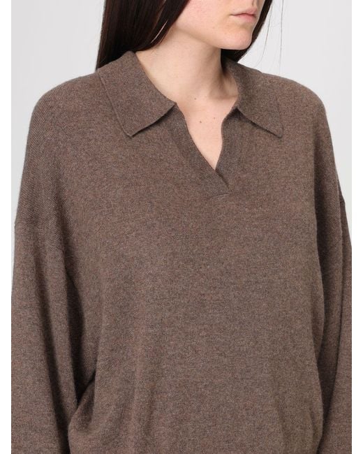 Lisa Yang Brown Knitted Polo Shirt