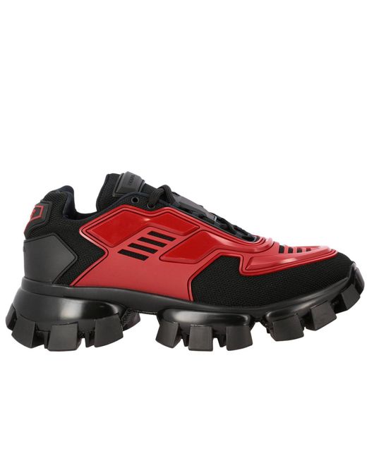 prada cloudbust thunder sneakers red