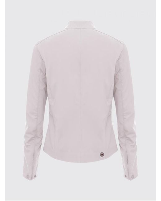 Colmar White Polyester Biker Jacket