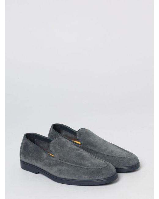 Doucal's White Suede Loafers for men