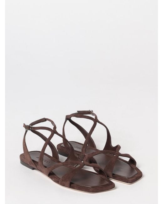 Jimmy Choo Natural Ayla Suede Sandals