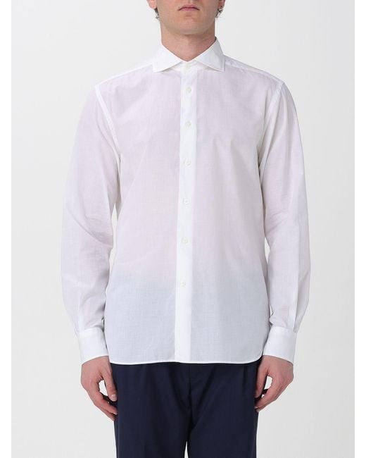 Corneliani White Classic Shirt for men