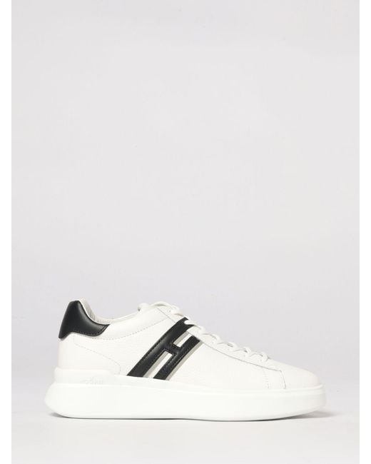 Hogan Natural H580 Hammered Leather Sneakers for men