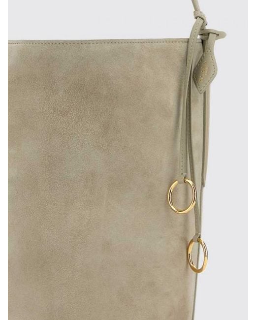 Alaïa White Hip Suede Bag