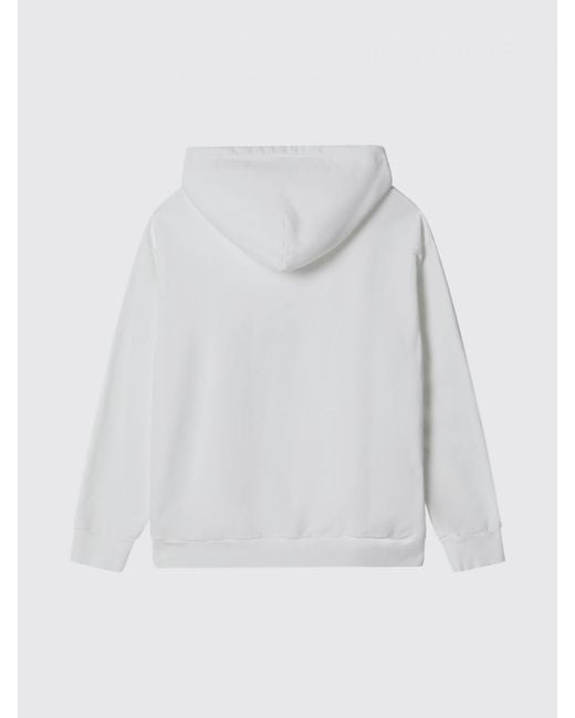 MM6 by Maison Margiela White Cotton Hoodie for men