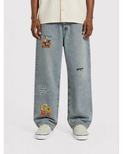 Barrow Blue Pants for men