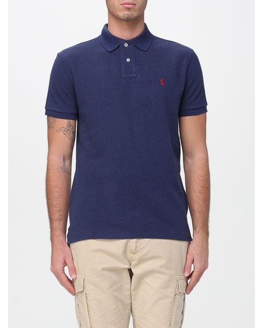 Polo Ralph Lauren Blue Polo Shirt for men