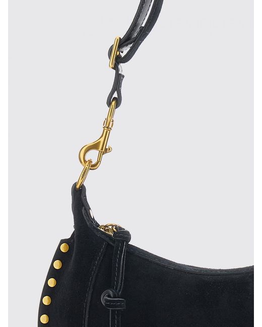 Isabel Marant White Oskan Moon Suede Bag