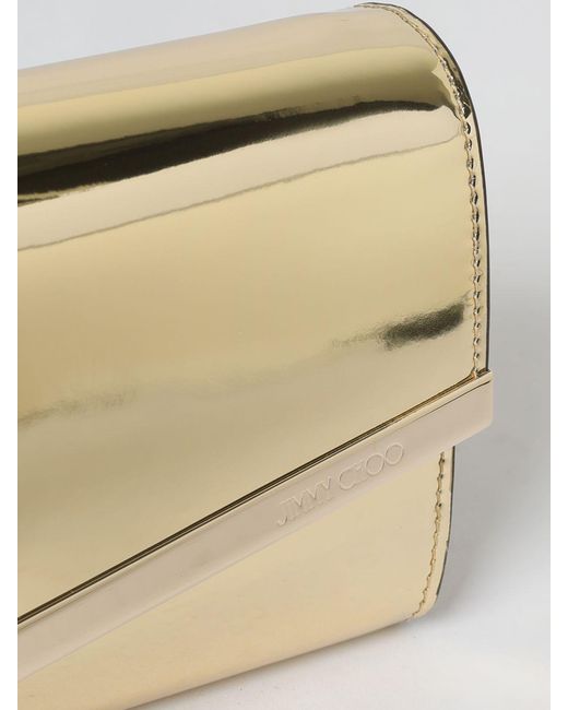 Jimmy Choo Natural Emmie Patent Leather Clutch