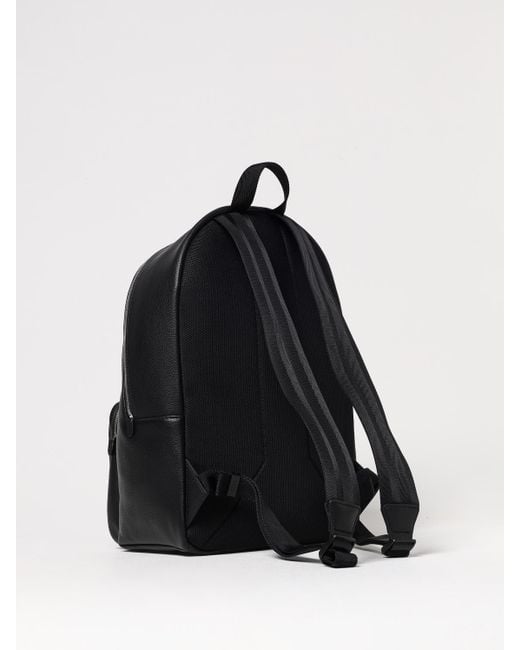 Boss Black Ray Grained Faux Leather Backpack for men
