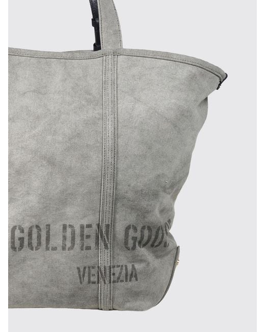 Golden Goose Deluxe Brand Gray Cotton Canvas Bag