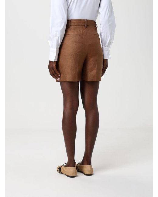 Brunello Cucinelli Natural Linen Shorts
