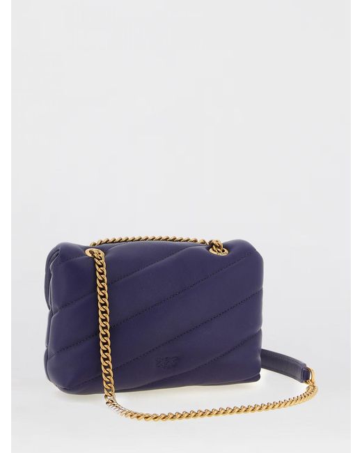 Pinko Blue Baby Love Bag Puff Matelassé Nappa Bag
