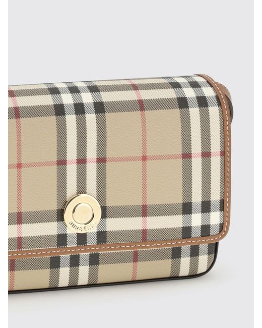 Burberry Gray Hampshire Coated Cotton Vintage Check Bag