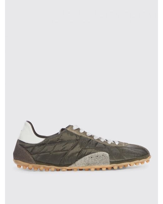 Maison Margiela Gray Sprinters Quilted Nylon And Leather Sneakers for men