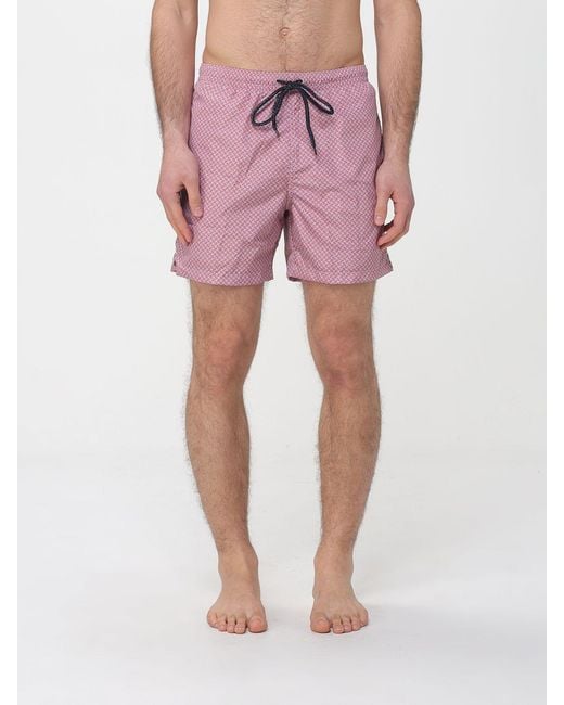 Drumohr Pink Patterned Swimsuit for men